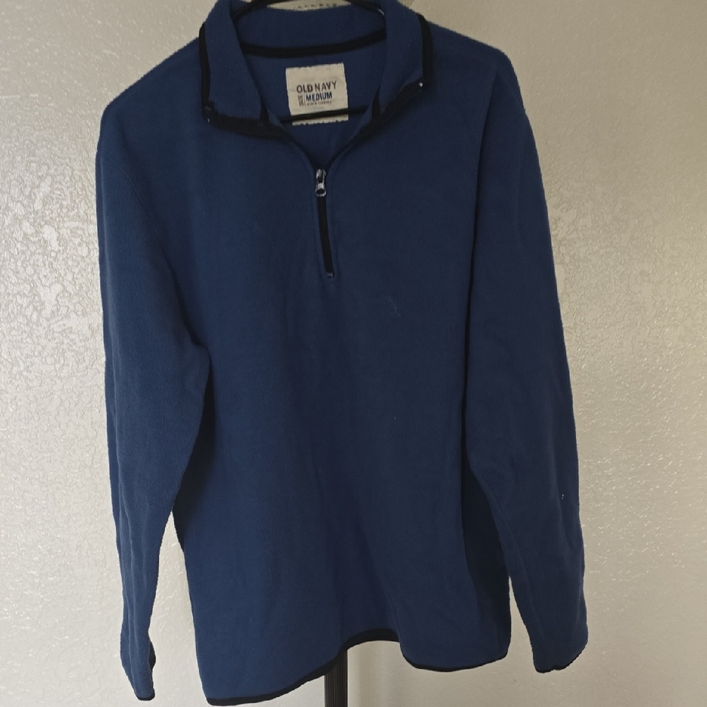 Old Navy Men's Zip-Up Sweater in Deep Blue